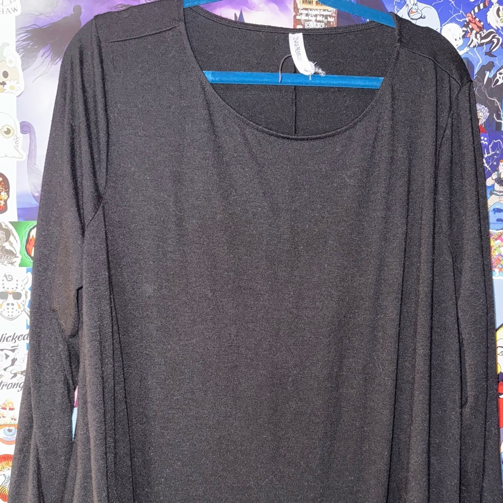 Zenana Premium Long Sleeve, Scoop Neck Dress